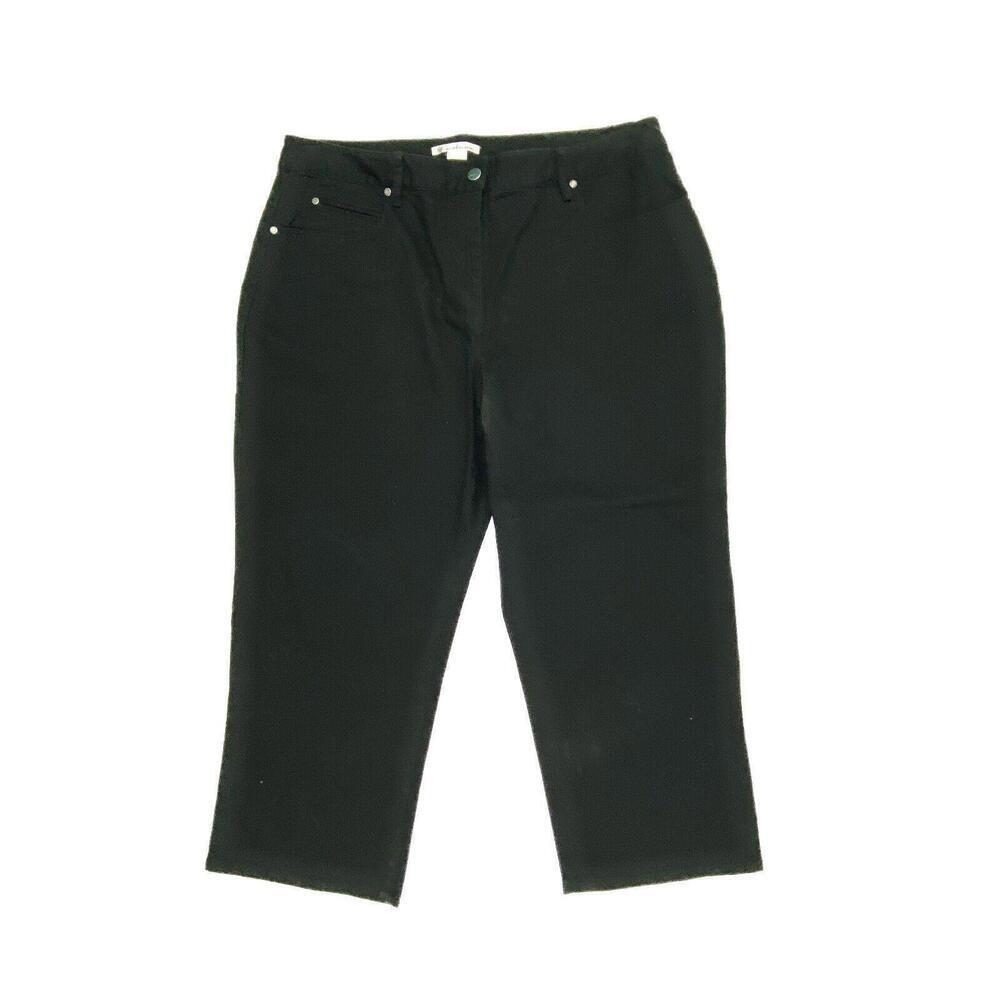 Kenneth Cole Crop Women's‎ size 16W Black Denim Jeans